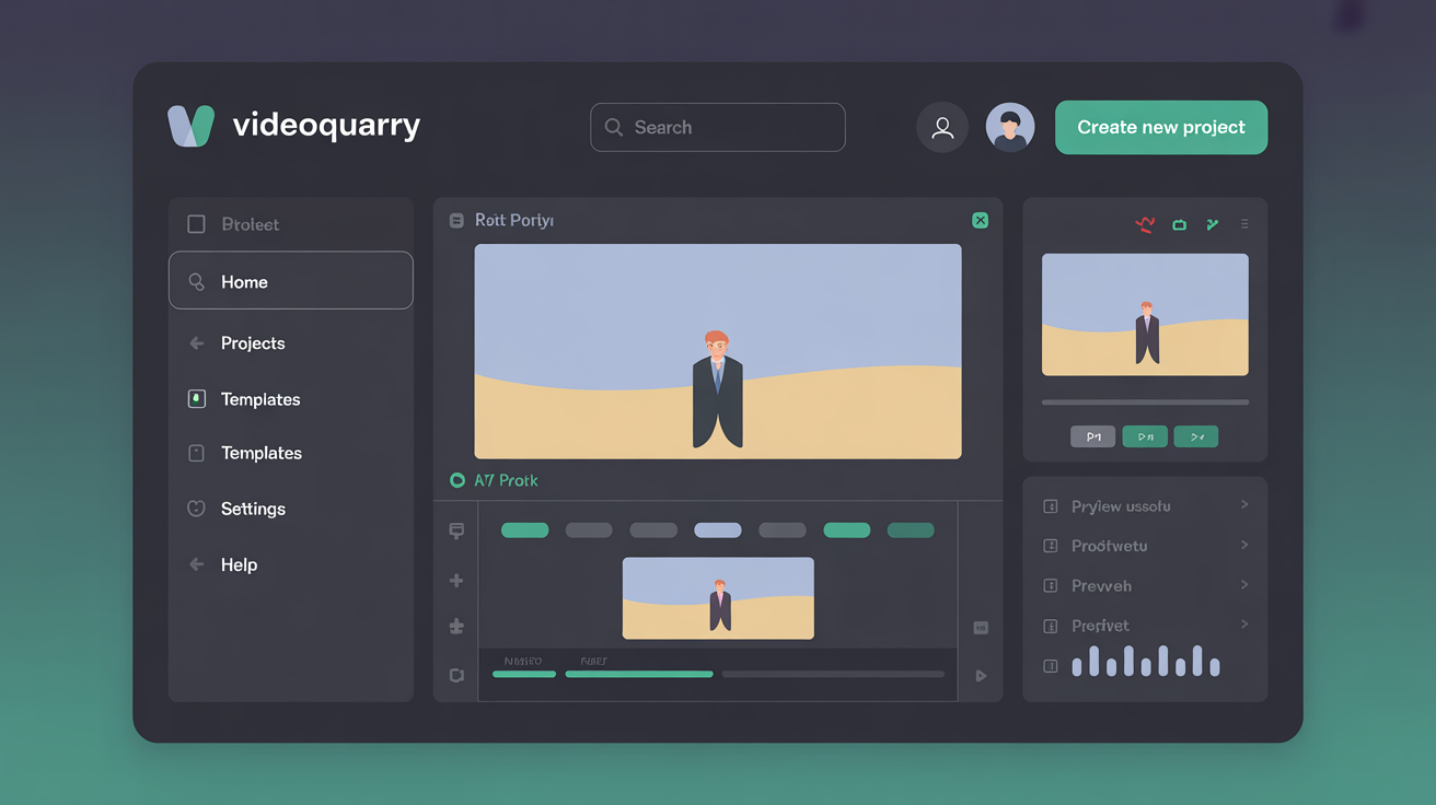 VideoQuarry interface
